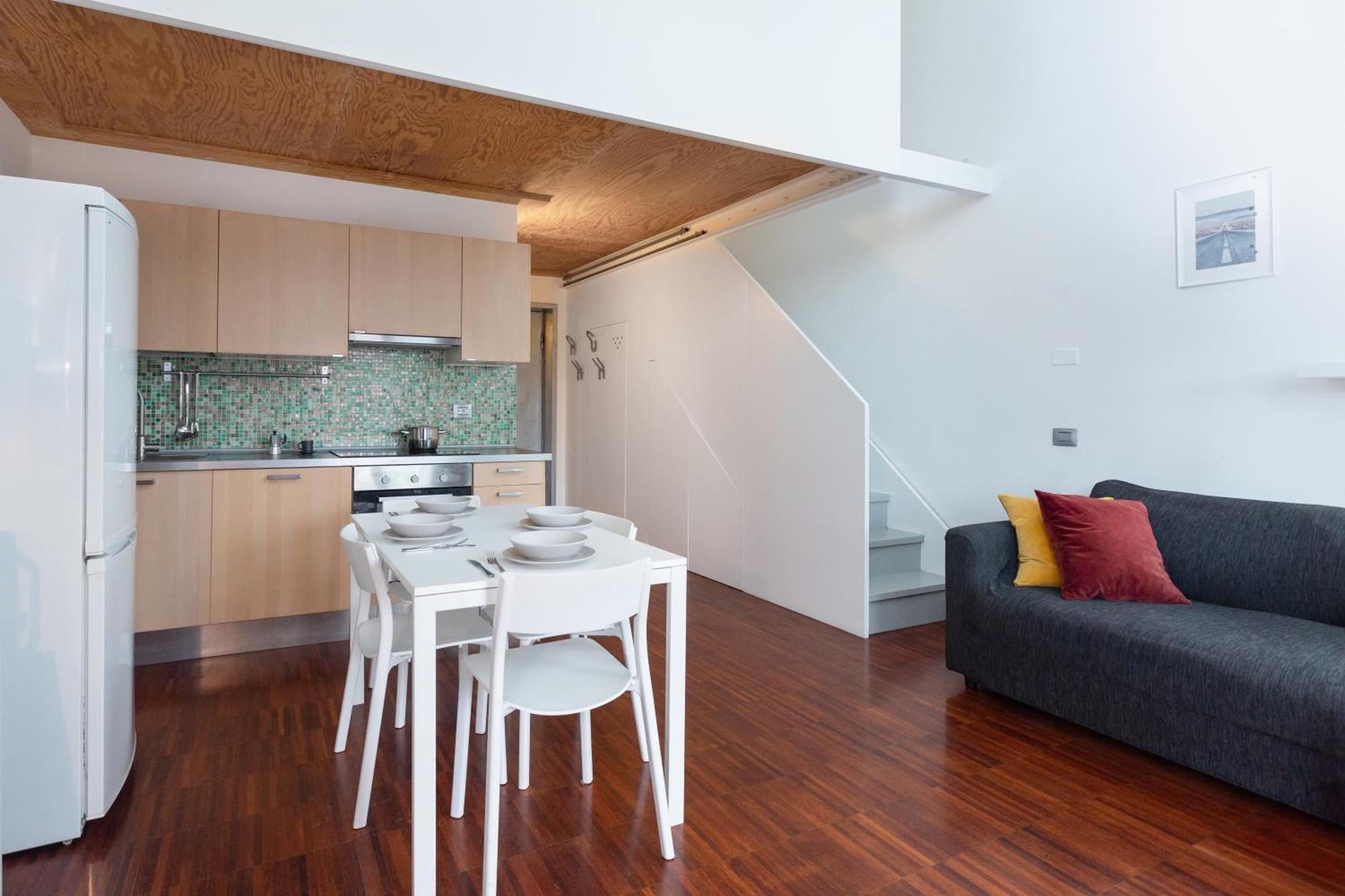 米兰White And Brown Exclusive Loft With Terrace - Free Parking - M2 Station公寓 外观 照片